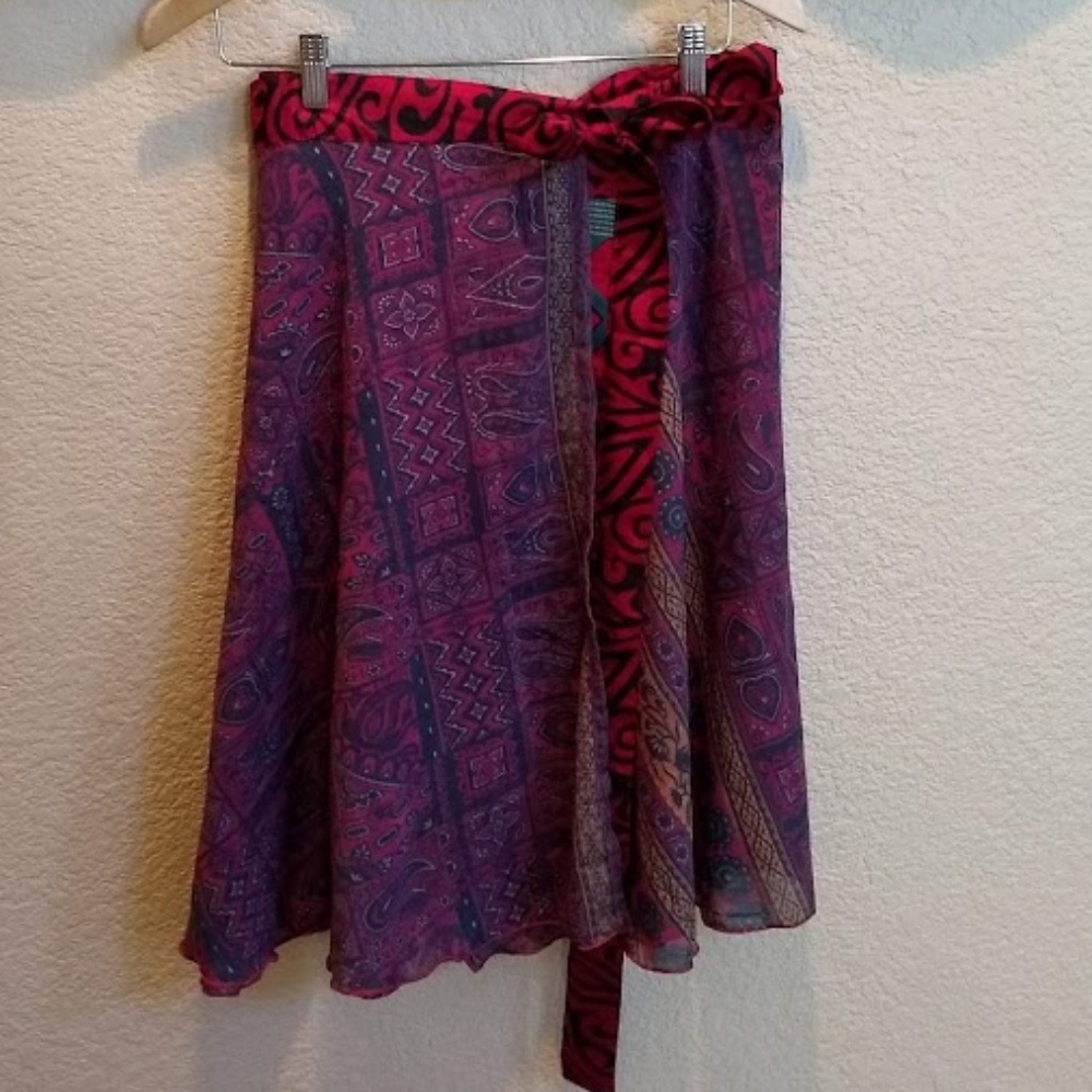 Wevez Reversible Silk Skirt